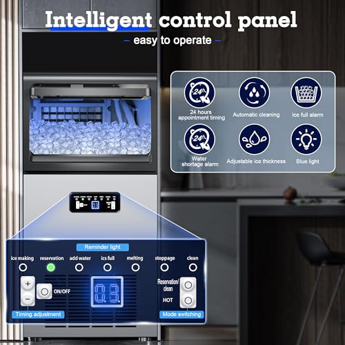 Commercial Ice Maker 120LB (120LBS/24H / Freestanding Ice Maker)