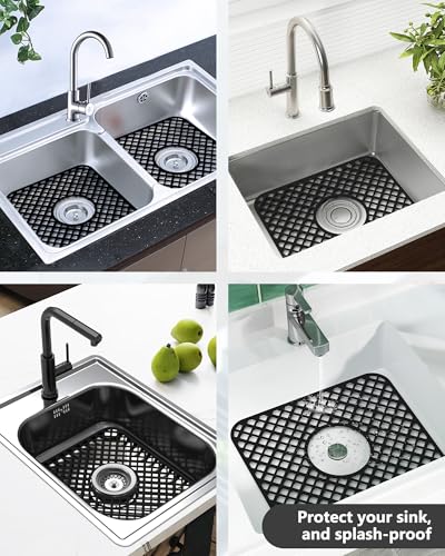2 Pack Silicone Sink Protector for Kitchen Sink