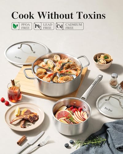 Stainless Steel Cookware Set (Stainless Steel)