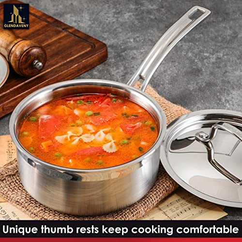 Stainless Steel Saucepan with Lid (1.5 Quarts)