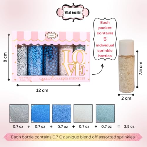 Blue Sprinkles Mix (5 Ounce)