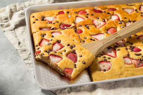 Baking Sheet Pan Set of 2 (17.5x12x1 inch Set / Textured White)
