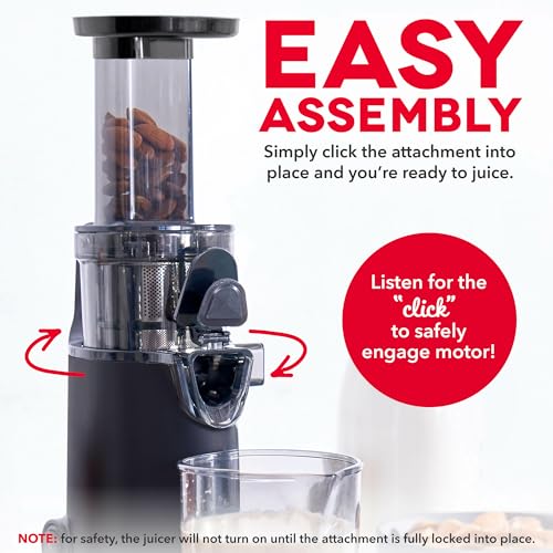 Deluxe Compact Cold Press Juicer (Compact / Black)