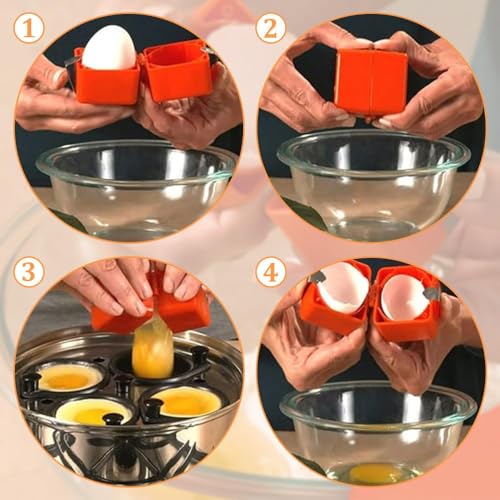 Egg Shell Opener Remover (Orange Square / 1 Pcs)