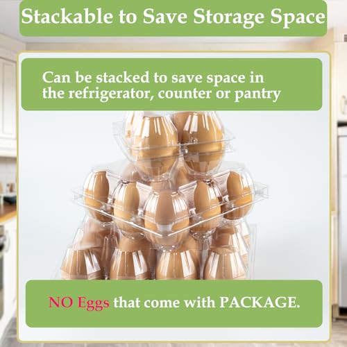48 Pack Egg Cartons Cheap Bulk 12 Count (Medium-48PK-12CT)