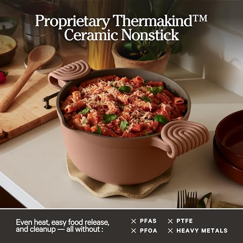 Perfect Pot 5.5 Qt Nonstick Ceramic Pot & Dutch Oven with Lid (5.5 Quarts / Spice)