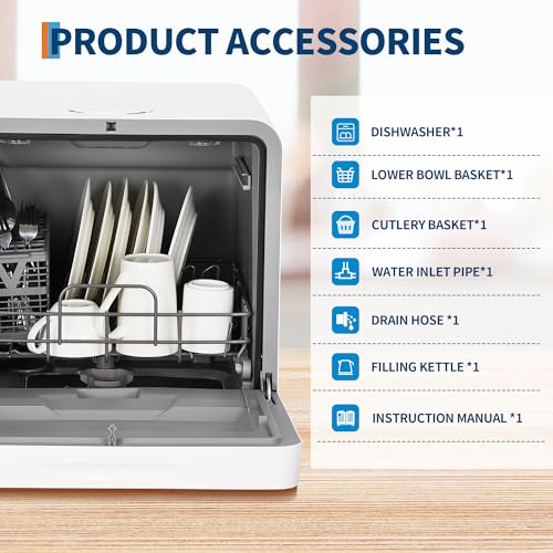 Portable Countertop Dishwasher (No-Tank)