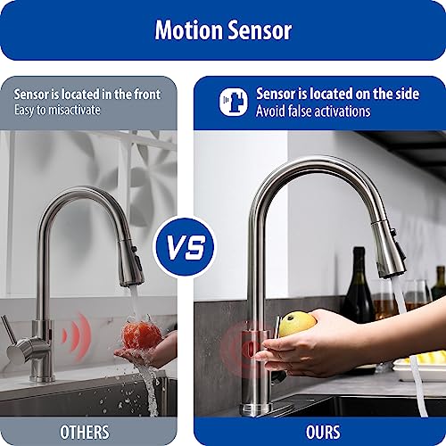 Touchless Kitchen Faucet (Brushed Nickel)