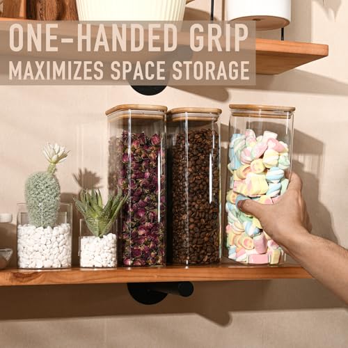 64oz 2Qt Rectangle Glass Storage Containers with Lids 3 (3 Count)