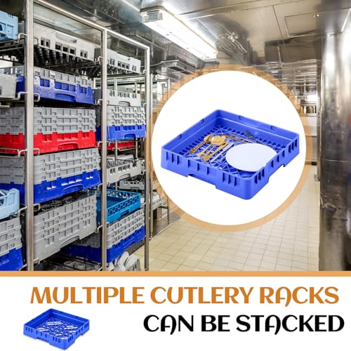 1 Pack Commercial Dishwasher Tray Rack (Blue / Basic Edition)