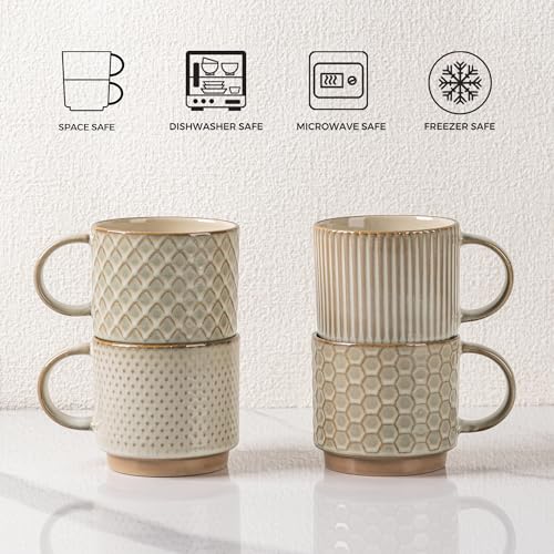 6 OZ Coffee Mugs with Saucer and Stand (Pale Khaki / 6 Ounce (With Stand))