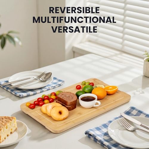 Extra Large Bamboo Cutting Board (17"L x 11"W)