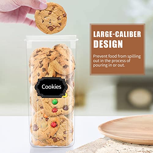 Airtight Food Storage Containers Set (Black-16 Piece)