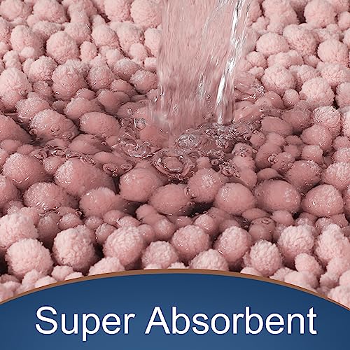 Original Luxury Chenille Bath Mat (70" x 24" / Light Pink)