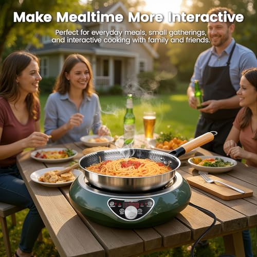 1700W Induction Wok (Cooktop with Stainless Steel Wok)