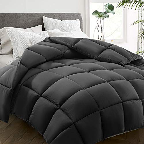 All Season King Size Bed Comforter (Dark Grey / King（90*102）)