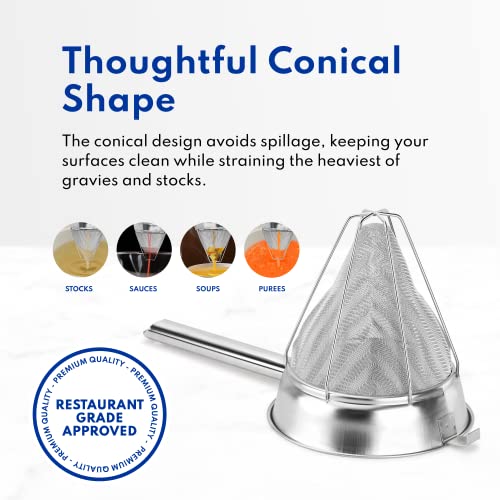 Reinforced Bouillon Strainer (8-Inch)