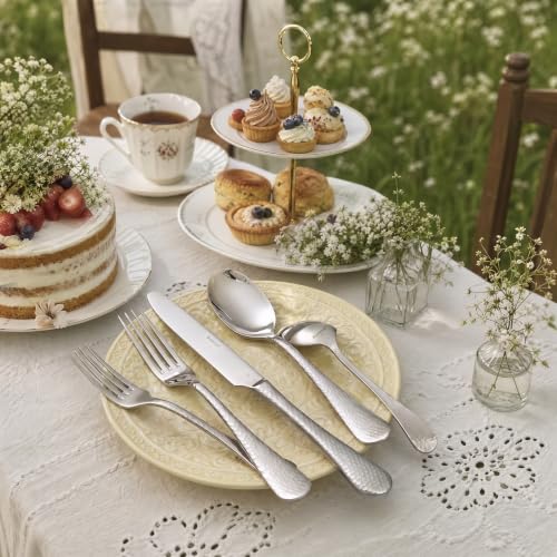 Hammered Silverware Set (Silver / Bastia 5 pieces for 1)