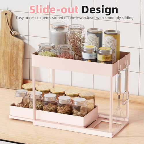 Under Sink Organizer 2 Pack (Pink / 2 pack)