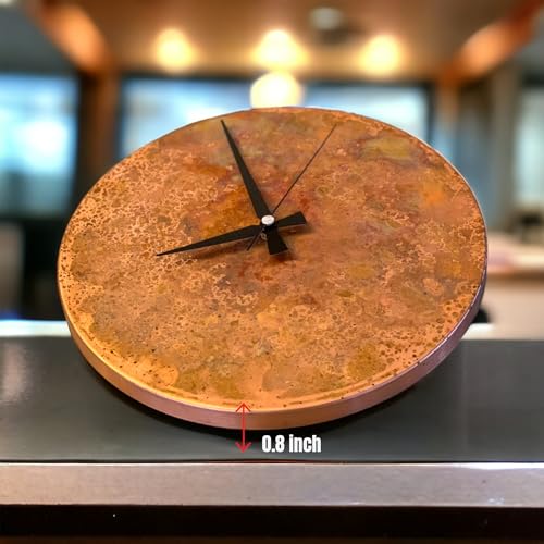 Handmade Copper Wall Clock Artisan Touch in Every Piece (Rusty Clock / 11)
