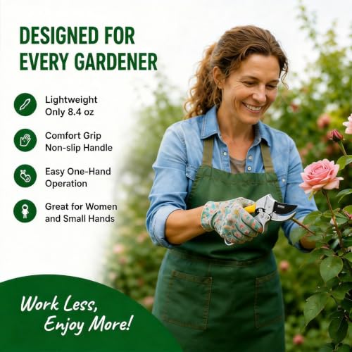 8" Ratchet Pruning Shears