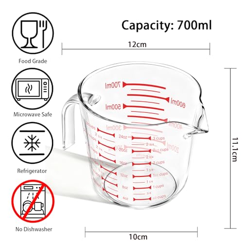 Glass Measuring Cups 24oz (700ml)