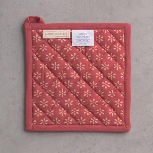 Pot Holders 100% Cotton Potholders (025 - Romane / 8" x 8" (Pot Holder Pack of 1))