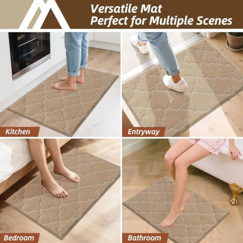 Kitchen Rugs Non Slip Washable 32"x48" (Beige / 32"X 48")