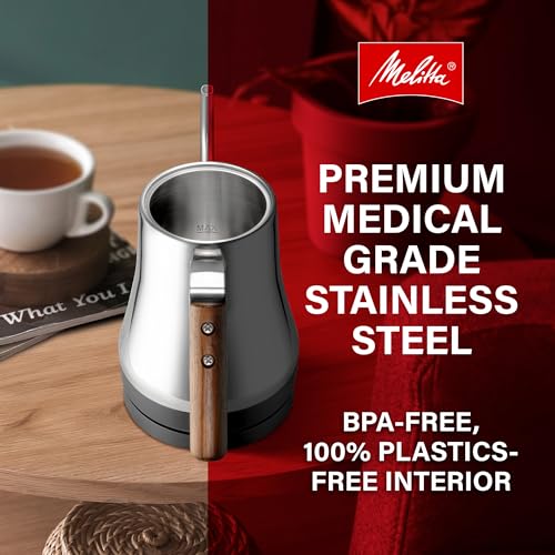 Precision Pour X Stainless Steel Gooseneck Electric Kettle (Wooden Handle)