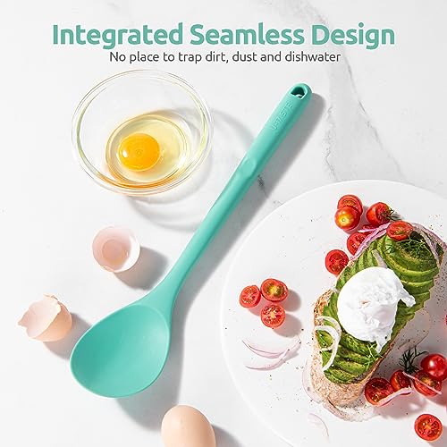 Silicone Cooking Spoon (Aqua Sky)