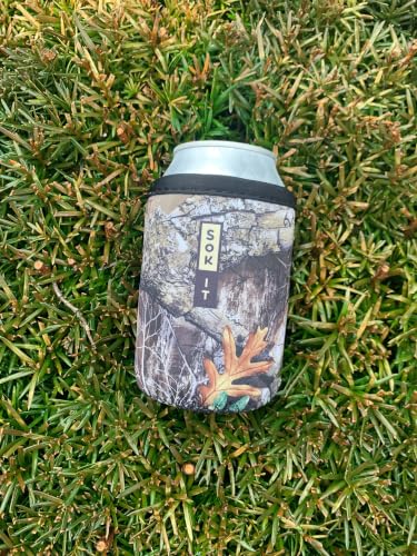 CanSok Sleeve for Beer & Soda Insulated Neoprene Cover (RealTree Edge Camouflage / 12oz Can Sleeve)
