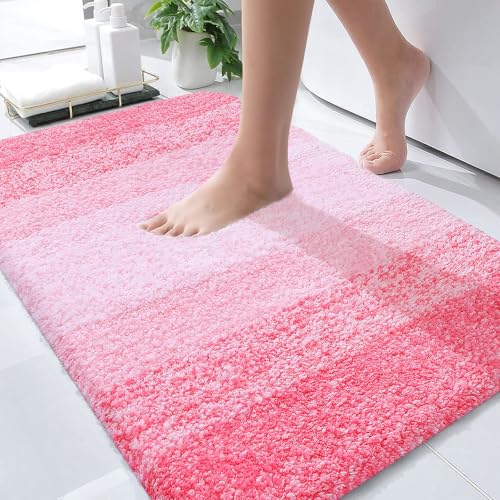 Bathroom Rugs Mat 34x21 (34" X 21" / Pink)