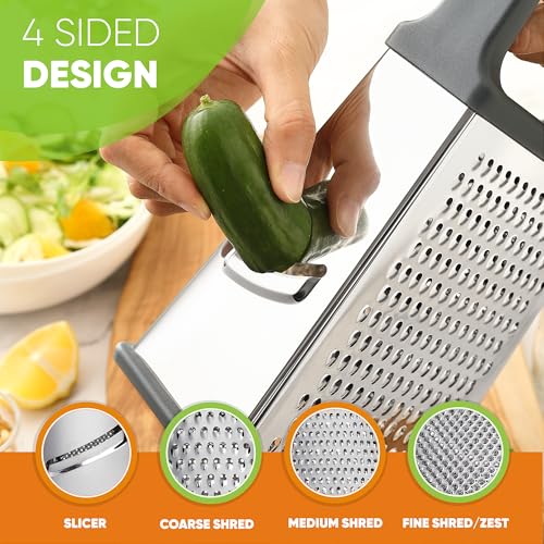 Stainless Steel XL Cheese Grater for Kitchen