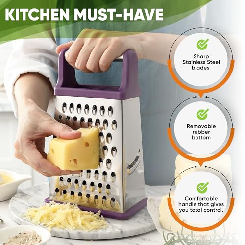 Stainless Steel XL Cheese Grater for Kitchen