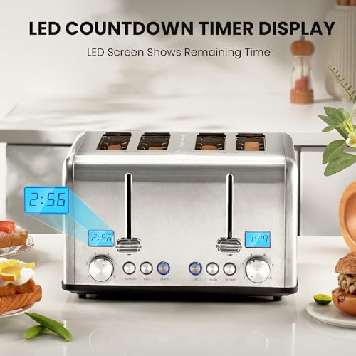 Countdown Stainless Steel 4 Slice Toaster with Bagel