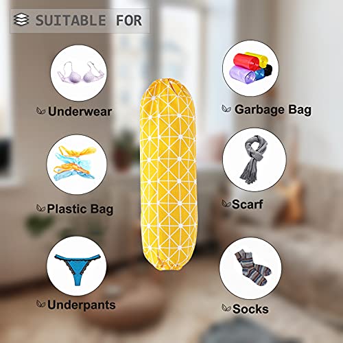 Plastic Bag Holder Shopping Bags Carrier (yello)
