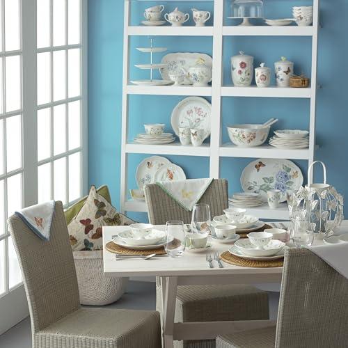 Butterfly Meadow Porcelain Pasta Bowl Set for 4 (Butterfly Meadow 4-Piece Pasta Bowl Set)