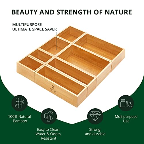 Bamboo Jewelry Organizer Box & Chests Set