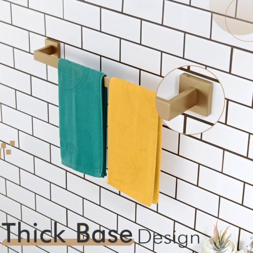 20 Inch Towel Holder for Bathroom Kitchen Towel Bars Wall Mount SUS304 Stainless Steel Towel Rack (Champagne Bronze / 20-Inch)