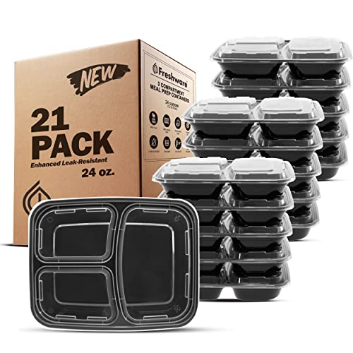 Meal Prep Containers 21 Count