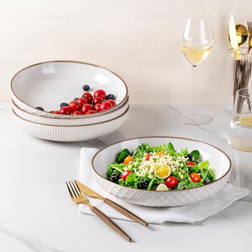 9.5'' Large Pasta Bowls (42oz / Off-White)
