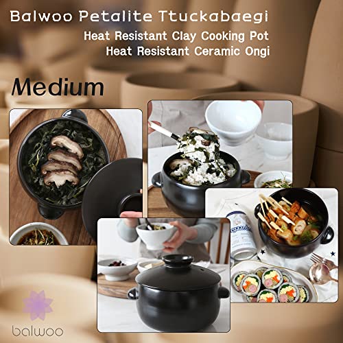 Korean Earthenware Pot Ttukbaegi (Medium)