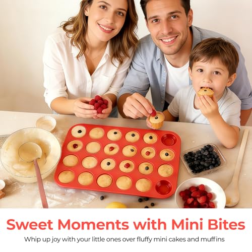 Silicone Mini Muffin Pan (24-Cup Mini)