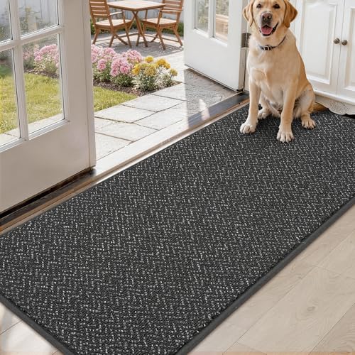 Hallway Runner Rugs Non (Dark Grey / 2' x 5')