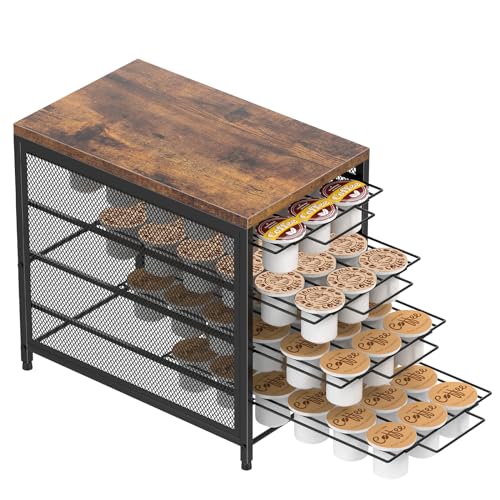 Coffee Pod Holder for Counter (Black-72 Pod)