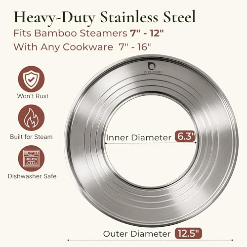 Stainless Steel Steamer Ring for Bamboo Steamer Basket 12