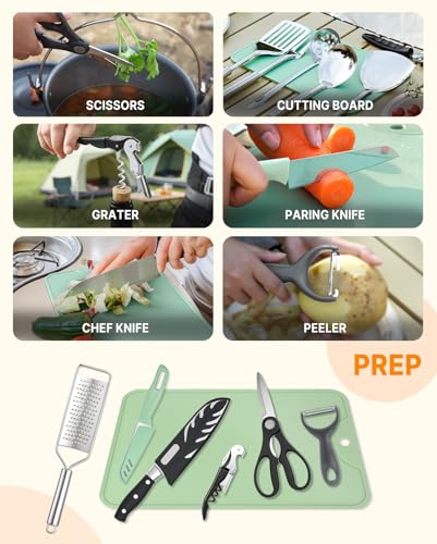 Portable Camping Cooking Utensils Set 28PCS (28pcs)