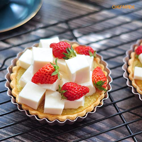 Mini Round Tart Pan Set (4 Inch 4Pcs)