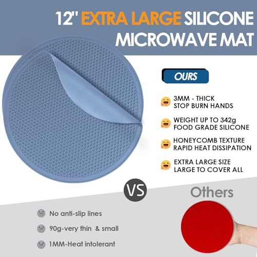 Extra Large Silicone Microwave Mat & Food Cover