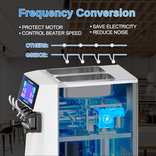 Commercial Soft Serve Ice Cream Machine 3 Flavor